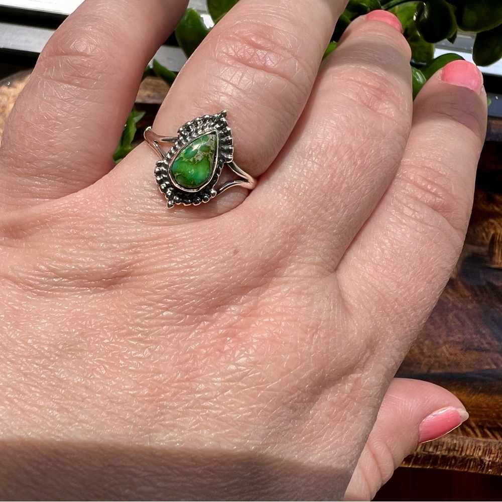 925 Sterling Silver Emerald Valley Turquoise Dain… - image 6